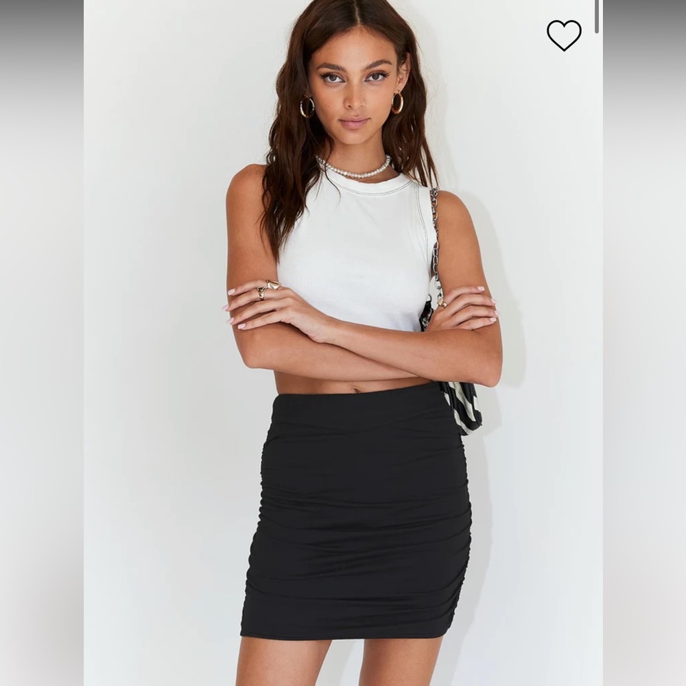 Princess polly benji black mini skirt